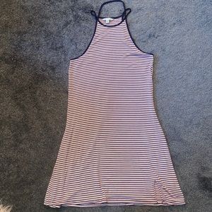 AE STRIPE RAZORBACK DRESS SIZE S